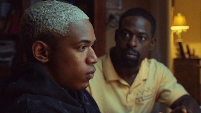 Father and son: Kelvin Harrison Jr. and Sterling K. Brown in Waves...